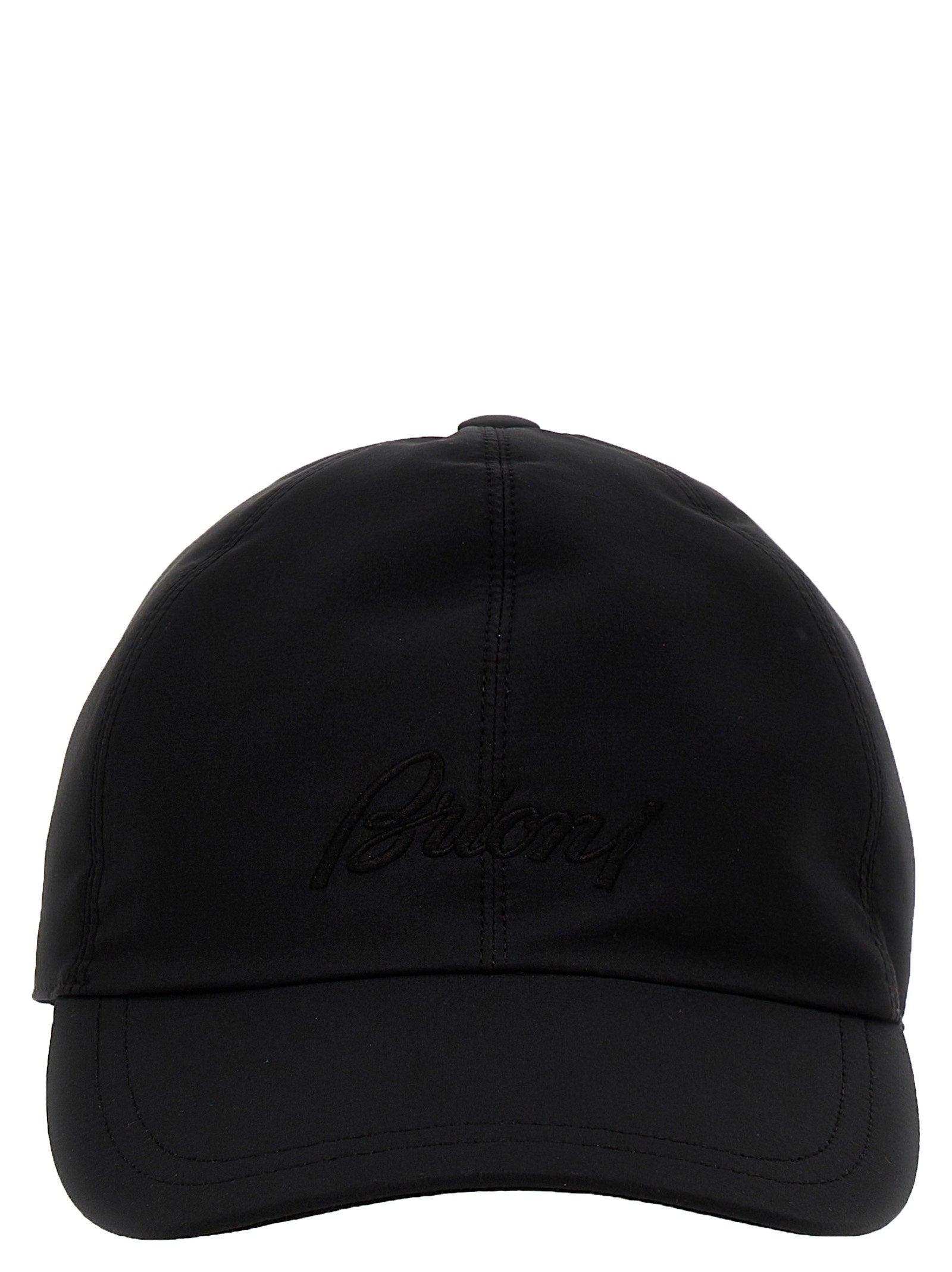 Brioni Logo-Embroidered Baseball Cap — Black by Brioni