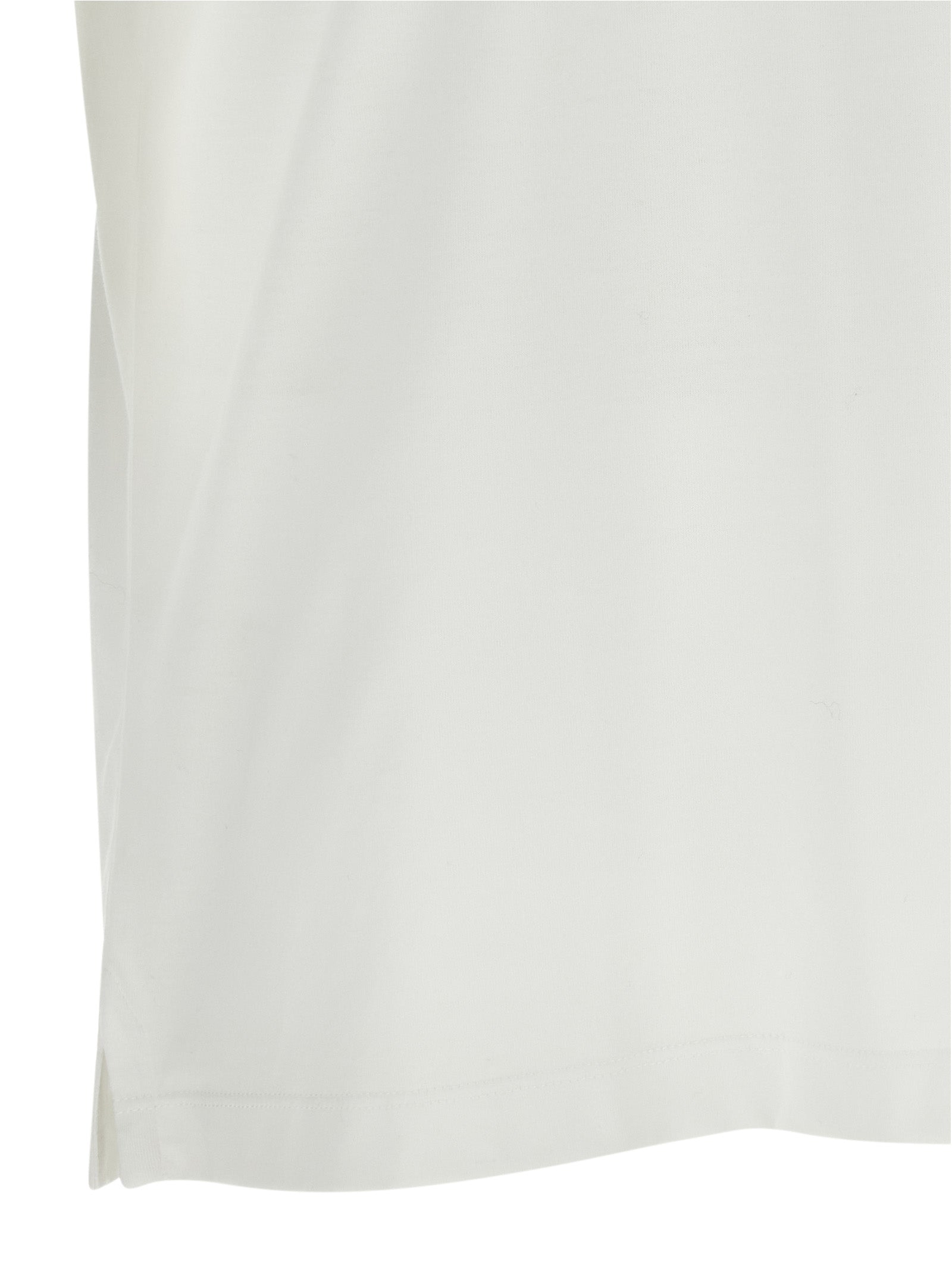 Brioni Crewneck Cotton T-Shirt — White, view 4