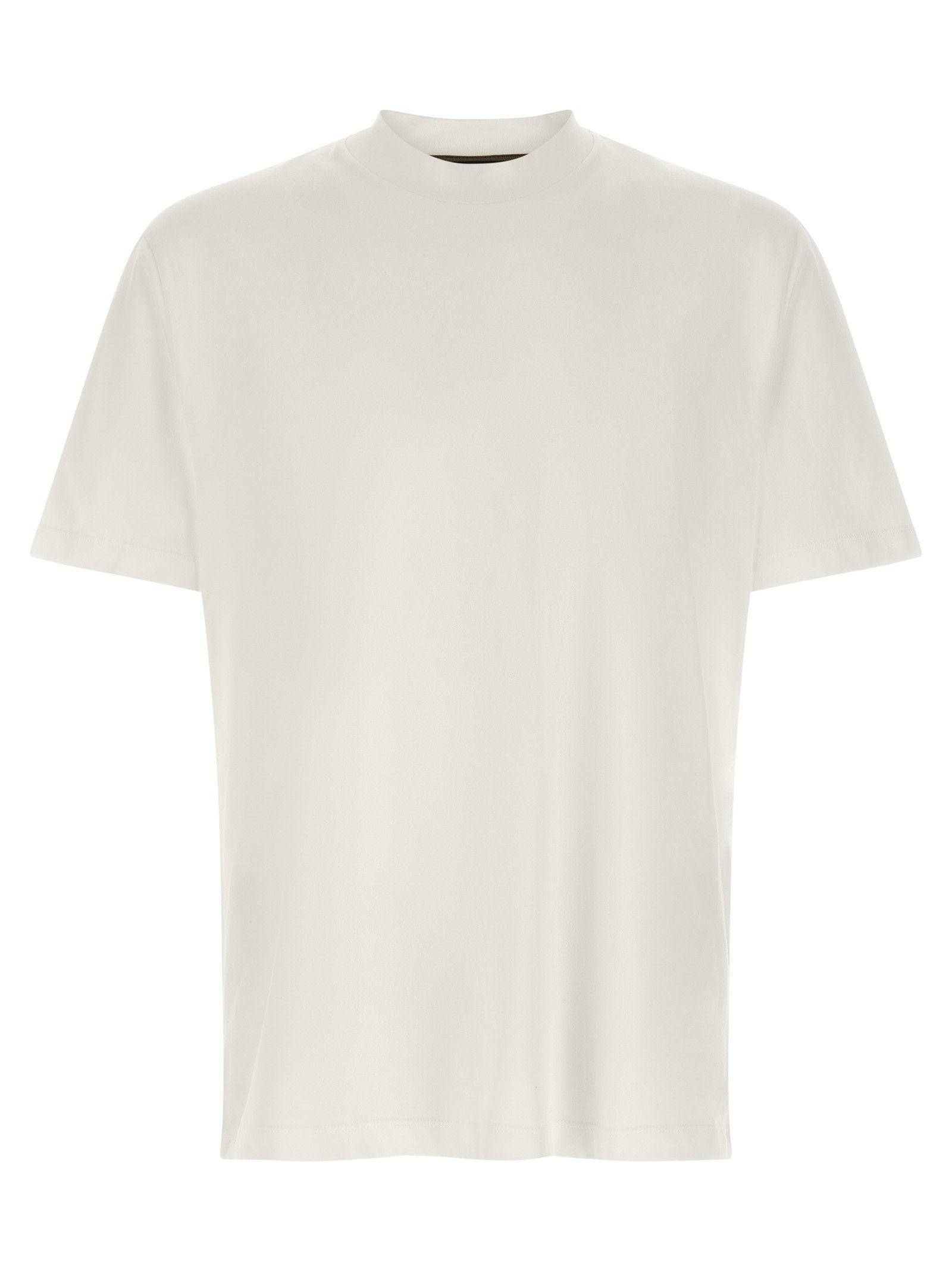 Brioni Logo-Embroidered Cotton T-Shirt — White by Brioni