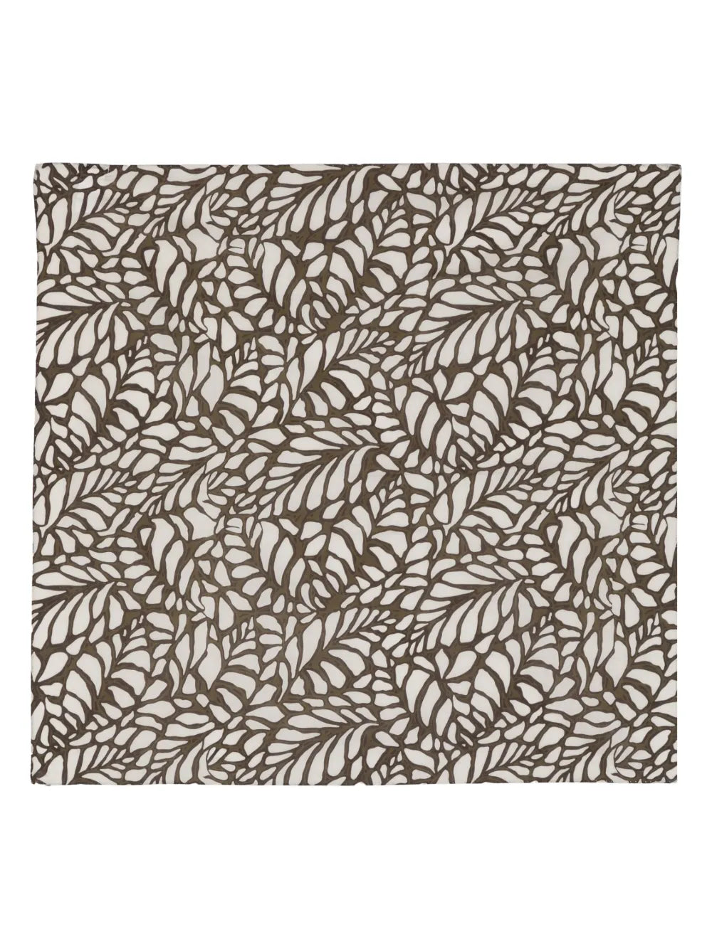 Brunello Cucinelli All-Over Botanical Print Scarf Olive Clothing by Brunello Cucinelli