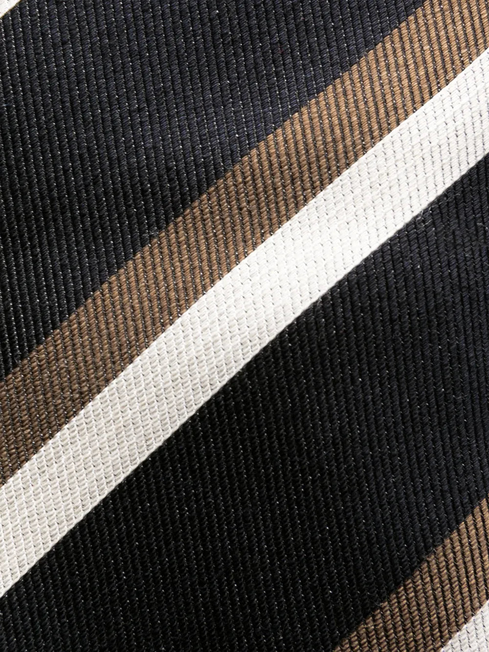 Brunello Cucinelli Diagonal Striped Tie Brown Clothing, view 2