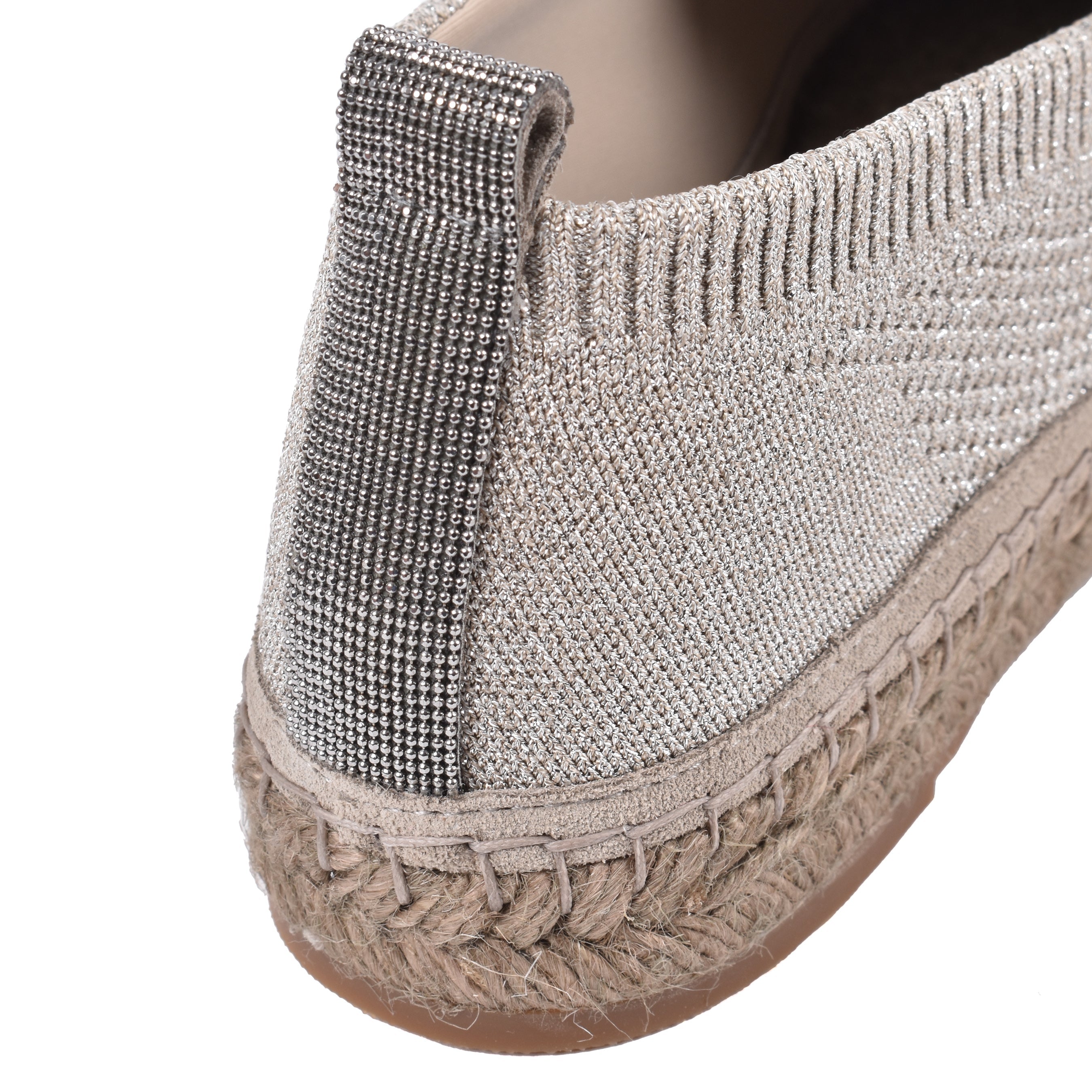 Brunello Cucinelli Espadrille Sandals — Beige, view 4