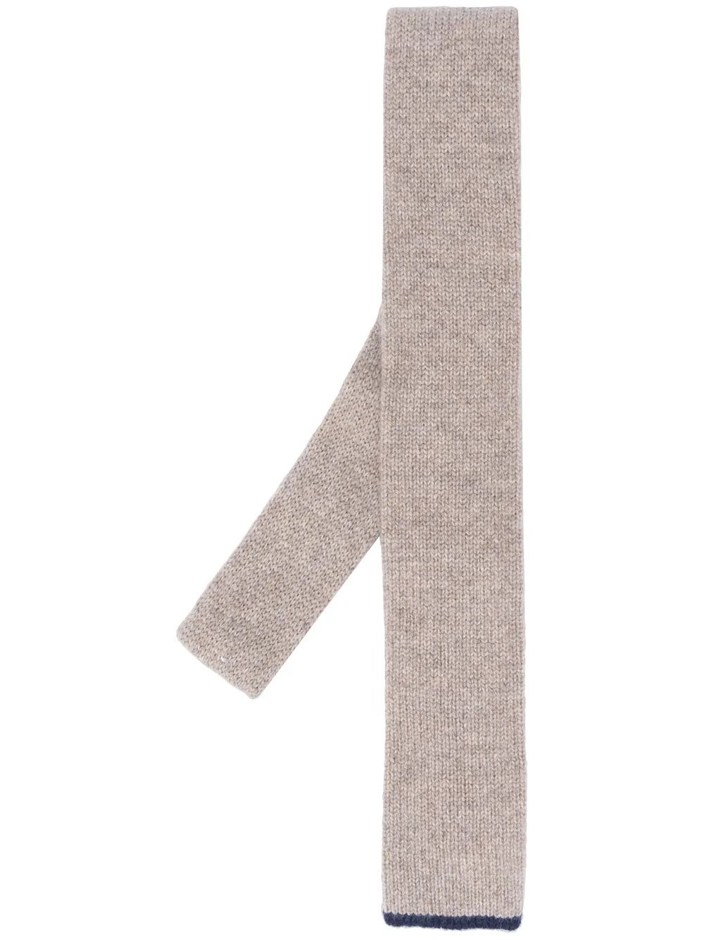 Brunello Cucinelli Fine Knit Skinny Scarf Sand Clothing by Brunello Cucinelli