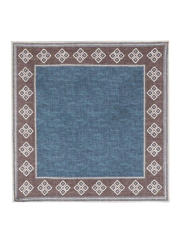 Brunello Cucinelli Mens Pocketsquare Mr8620091_can39 Blue Accessory by Brunello Cucinelli