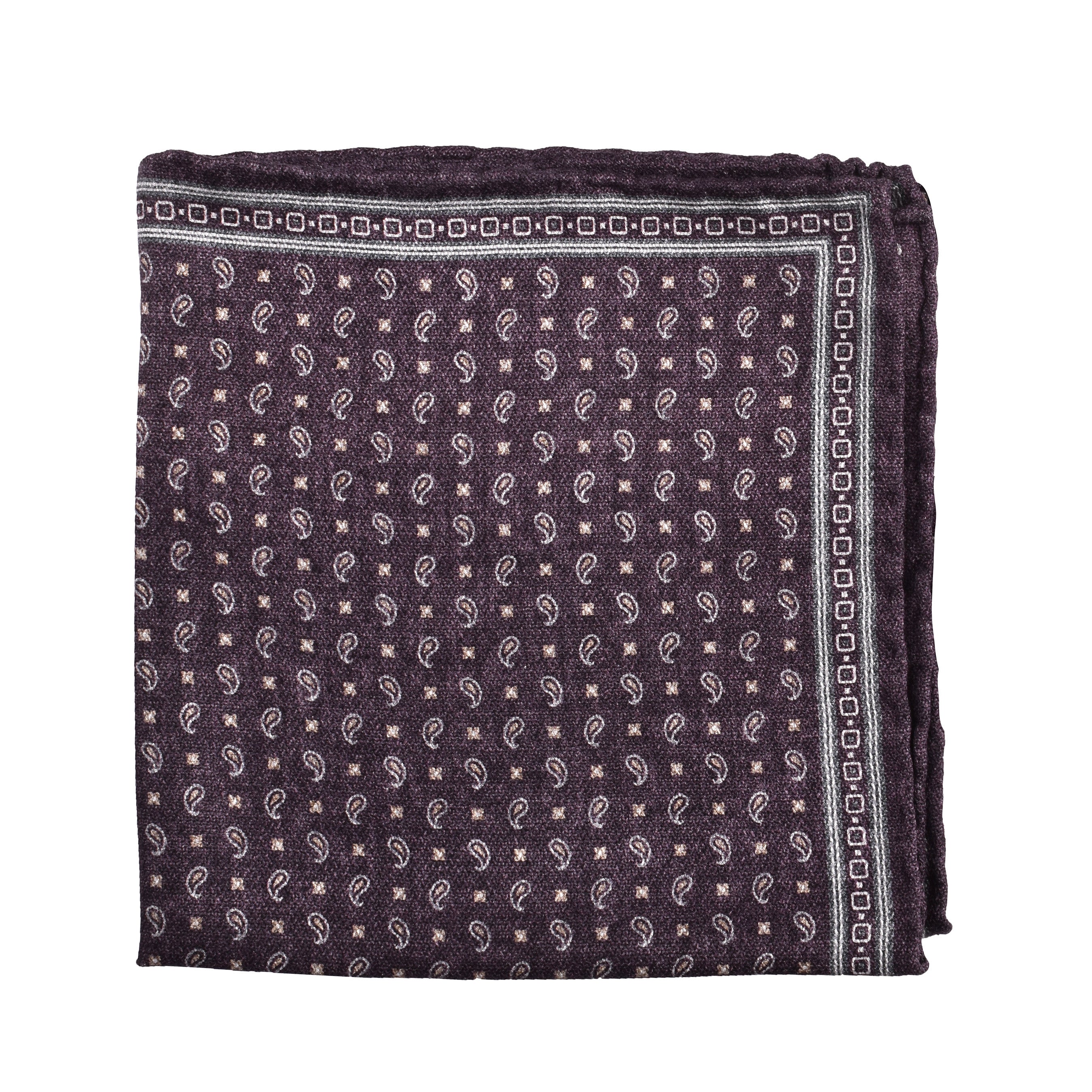 Brunello Cucinelli Polka-Dot Reversible Silk Pocket Square Camel Accessory by Brunello Cucinelli