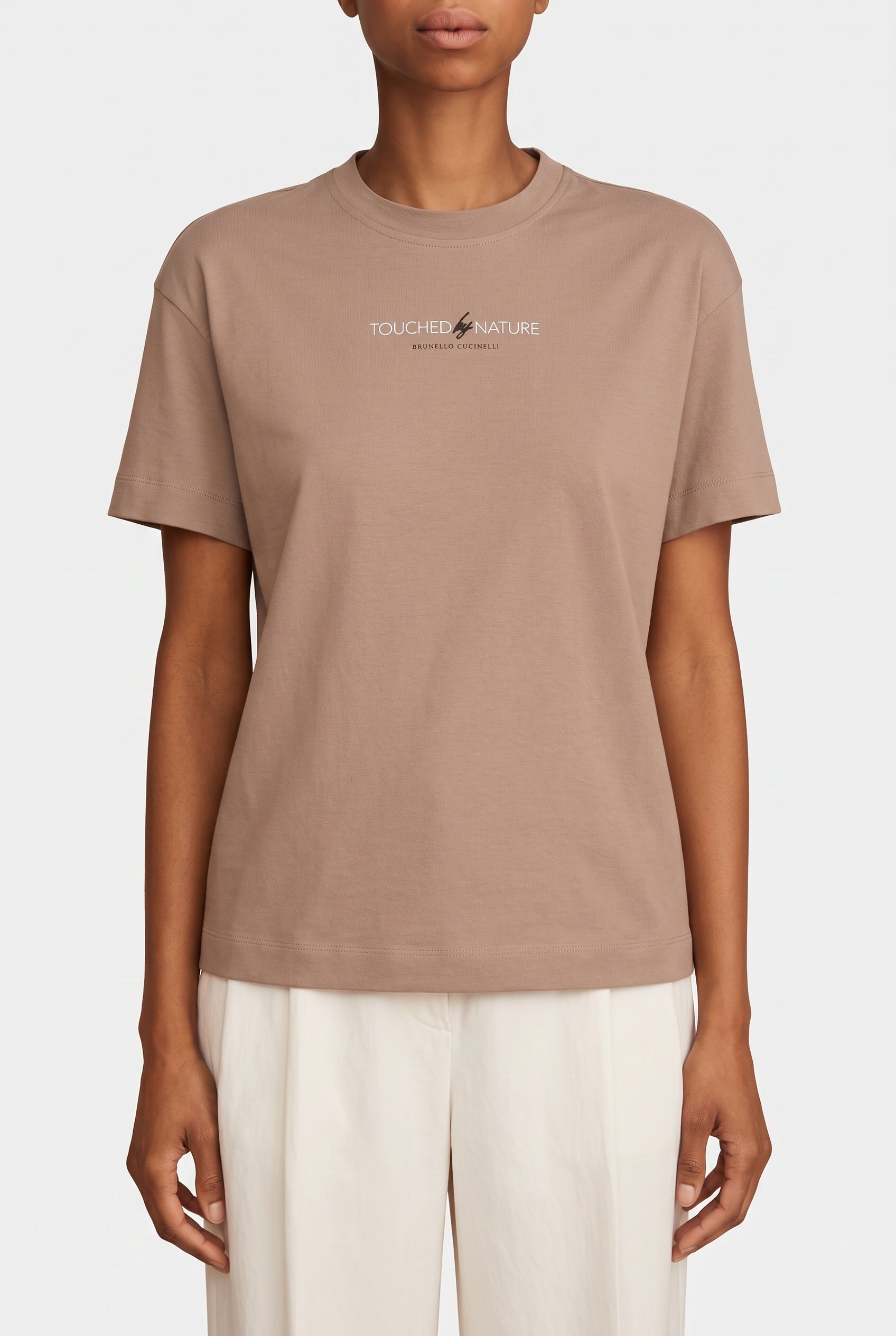 Brunello Cucinelli Womens Coyote Cotton Relaxed Shirt One Color by Brunello Cucinelli