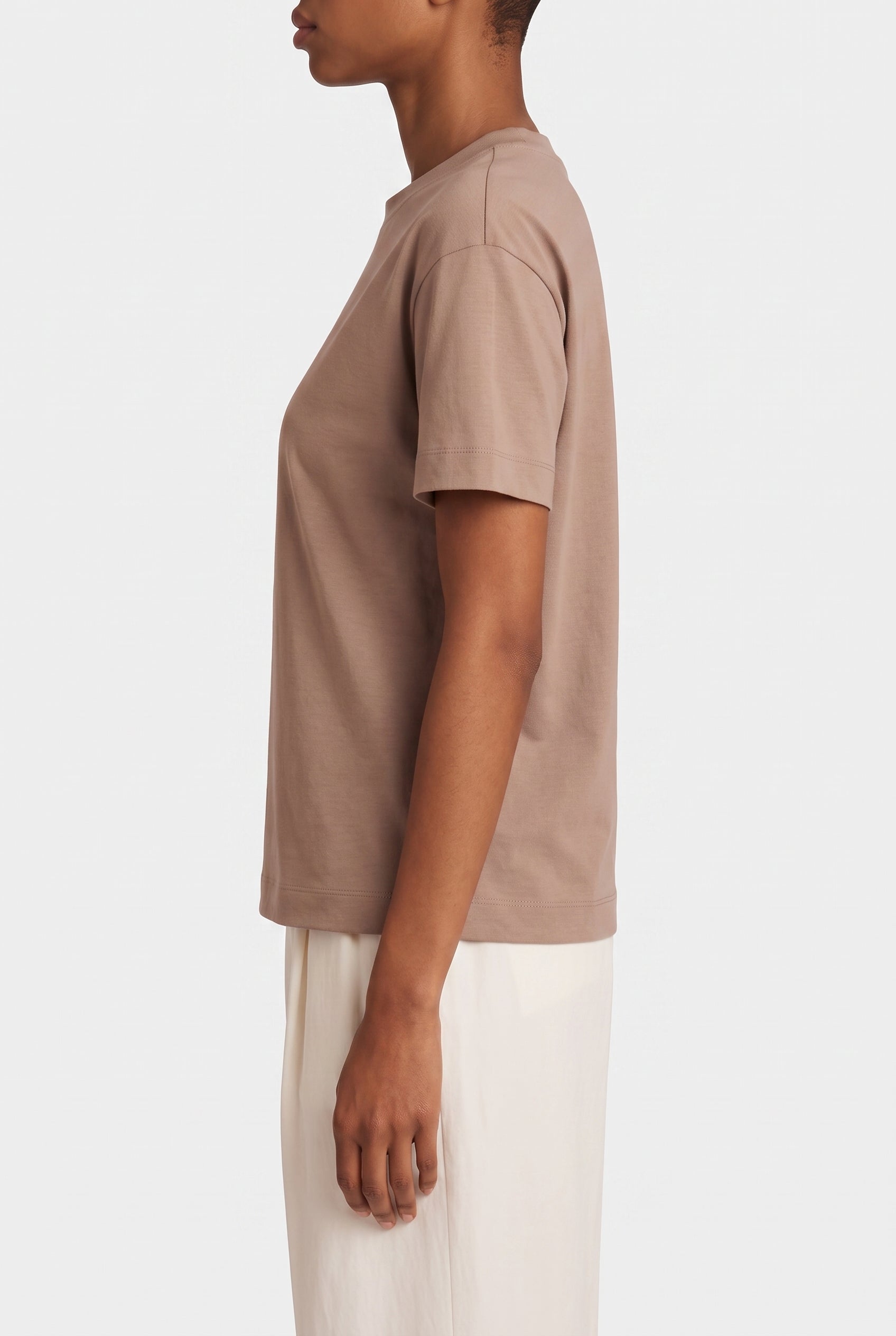 Brunello Cucinelli Womens Coyote Cotton Relaxed Shirt One Color, view 3