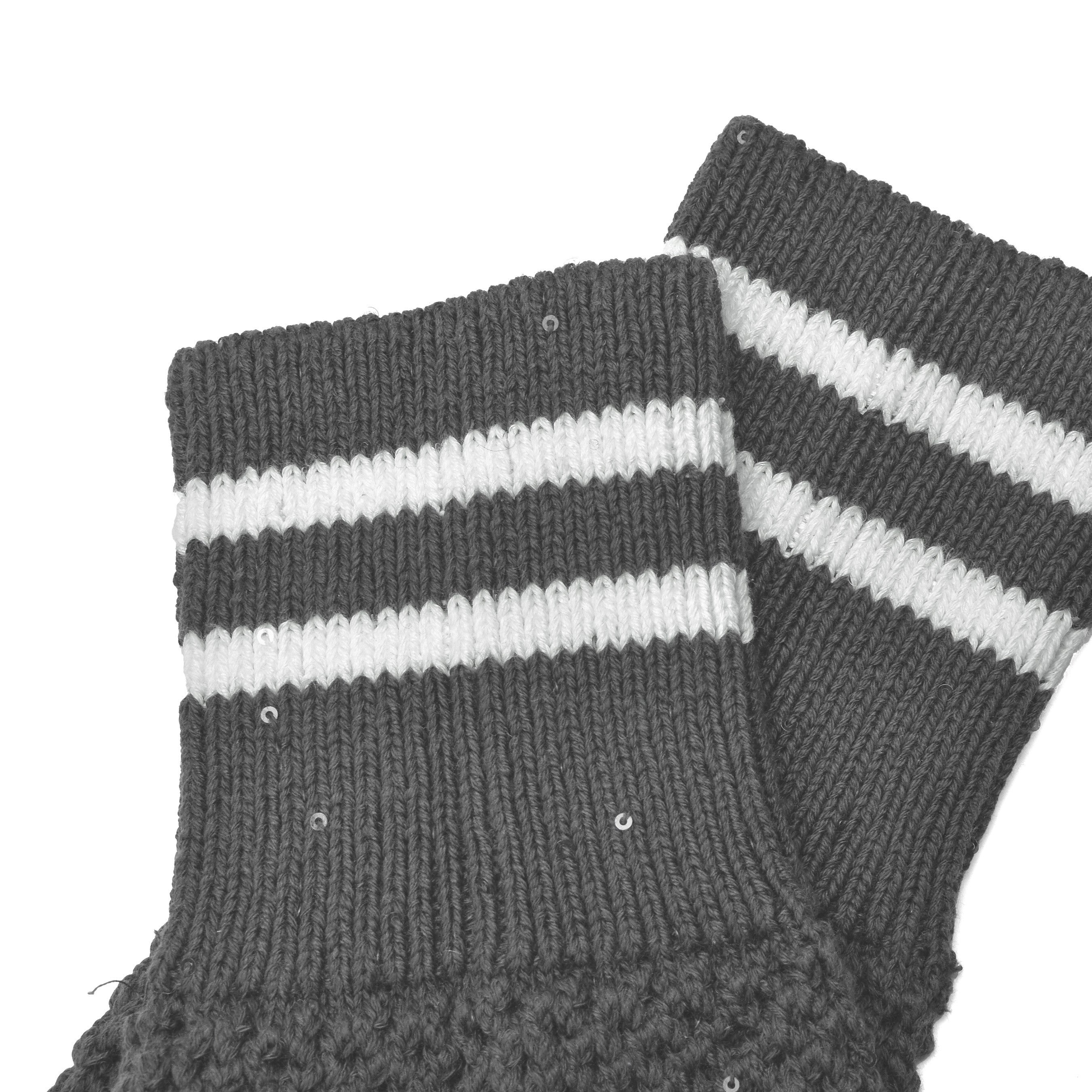 Brunello Cucinelli Womens Dark Grey Knit Socks Clothing, view 2
