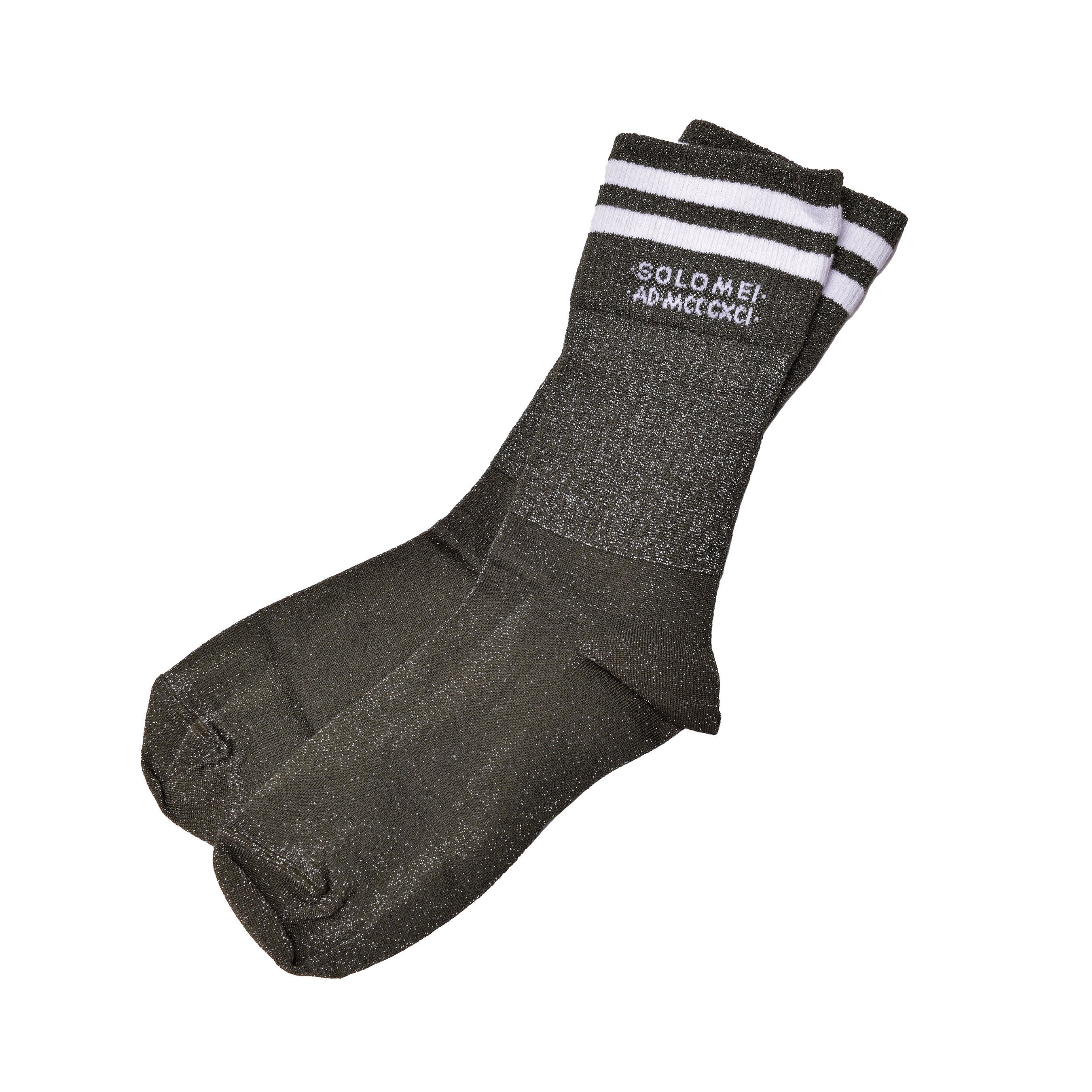 Brunello Cucinelli Womens Green White Two-Tone Ankle Socks Black Clothing by Brunello Cucinelli