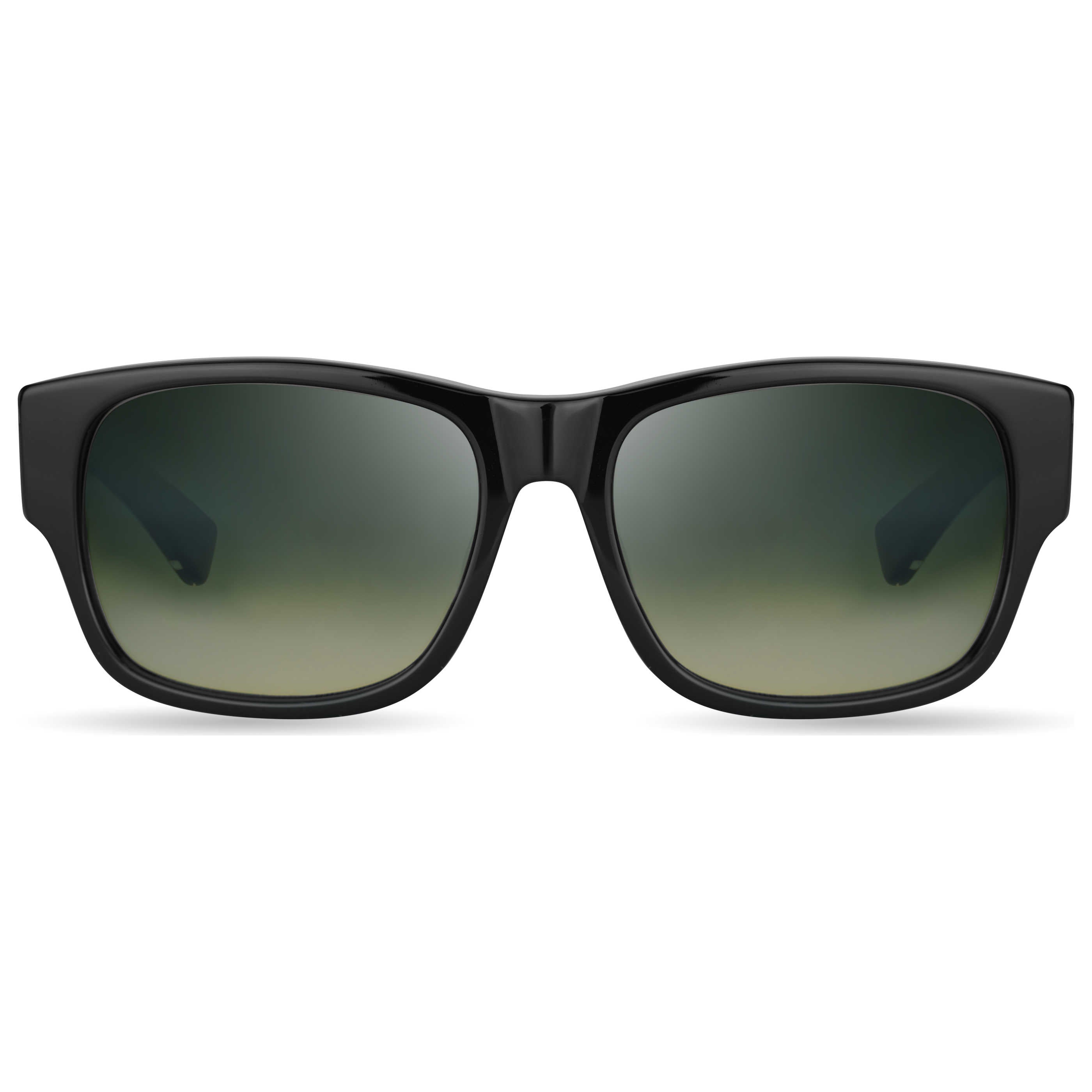 Bugatti 12BK Gradient Tinted Lens Sunglasses — Black by Bugatti