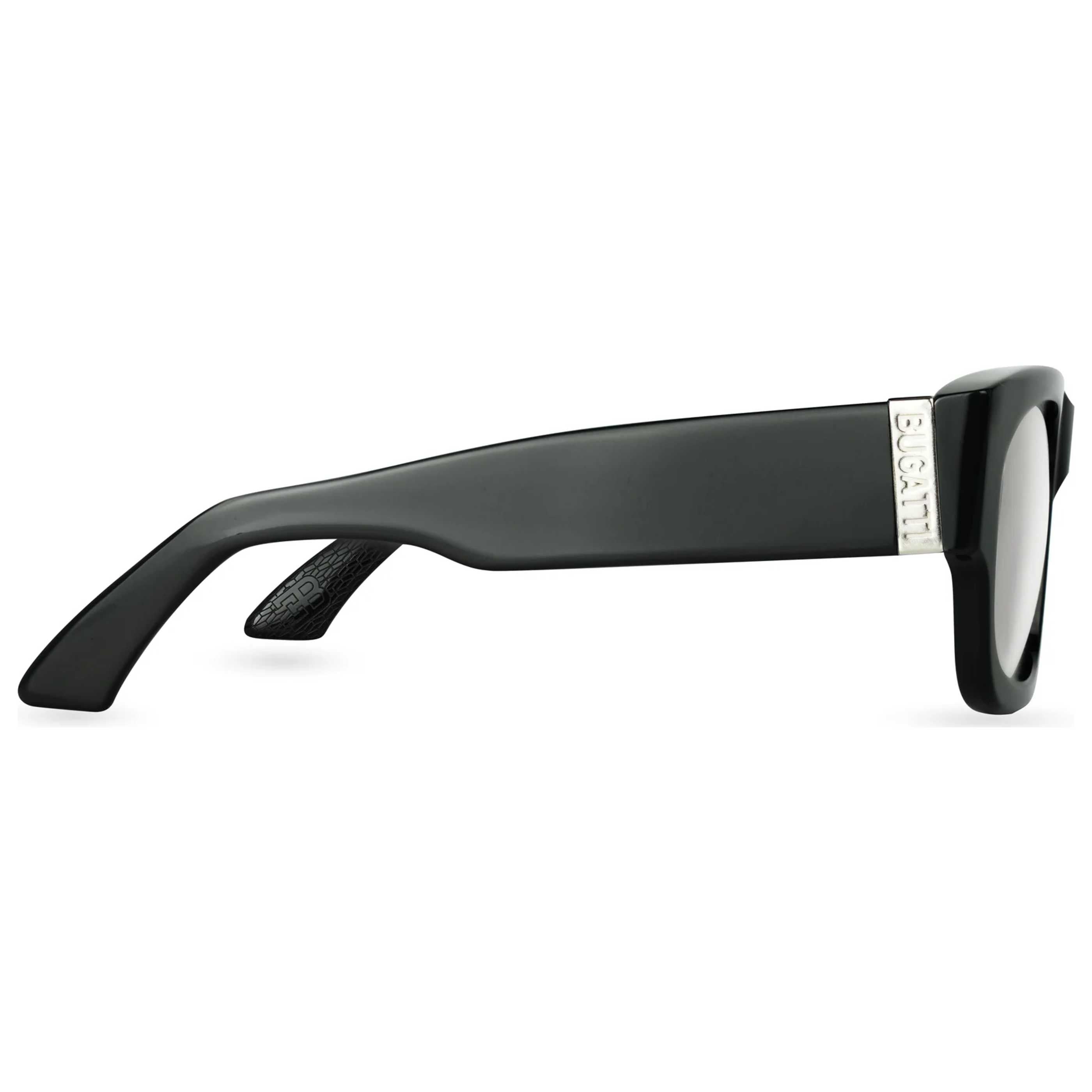 Bugatti 48MBKRX Matte Black Wayfarer-Style Sunglasses — Black, view 2