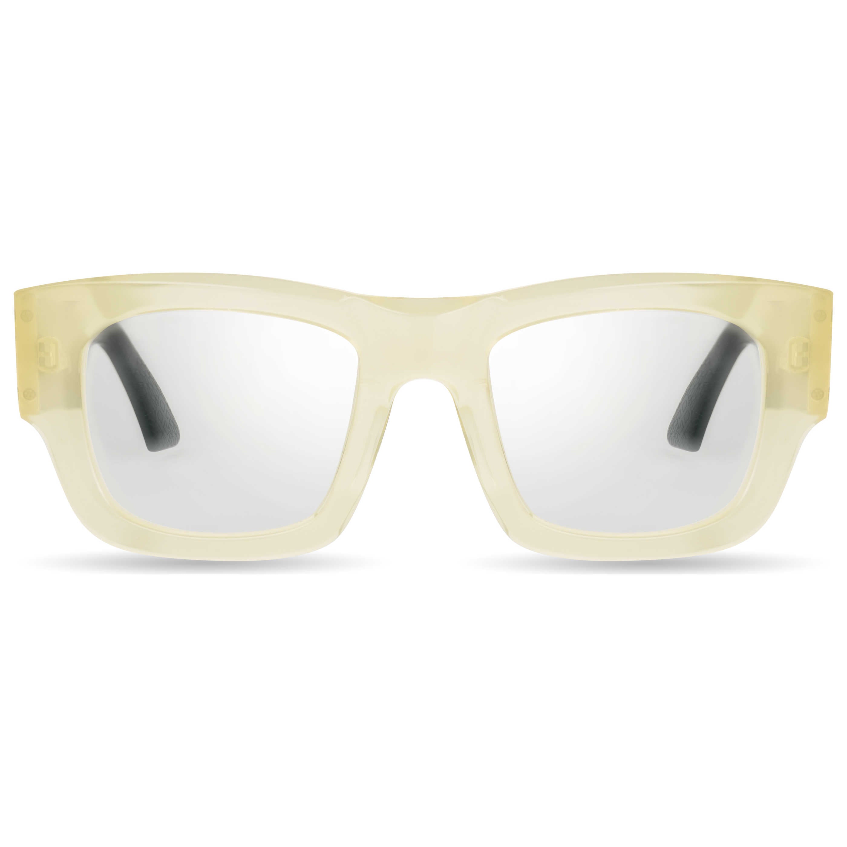 Bugatti 48MBNEBKRX Bone acetate frame Eyeglasses — Beige by Bugatti