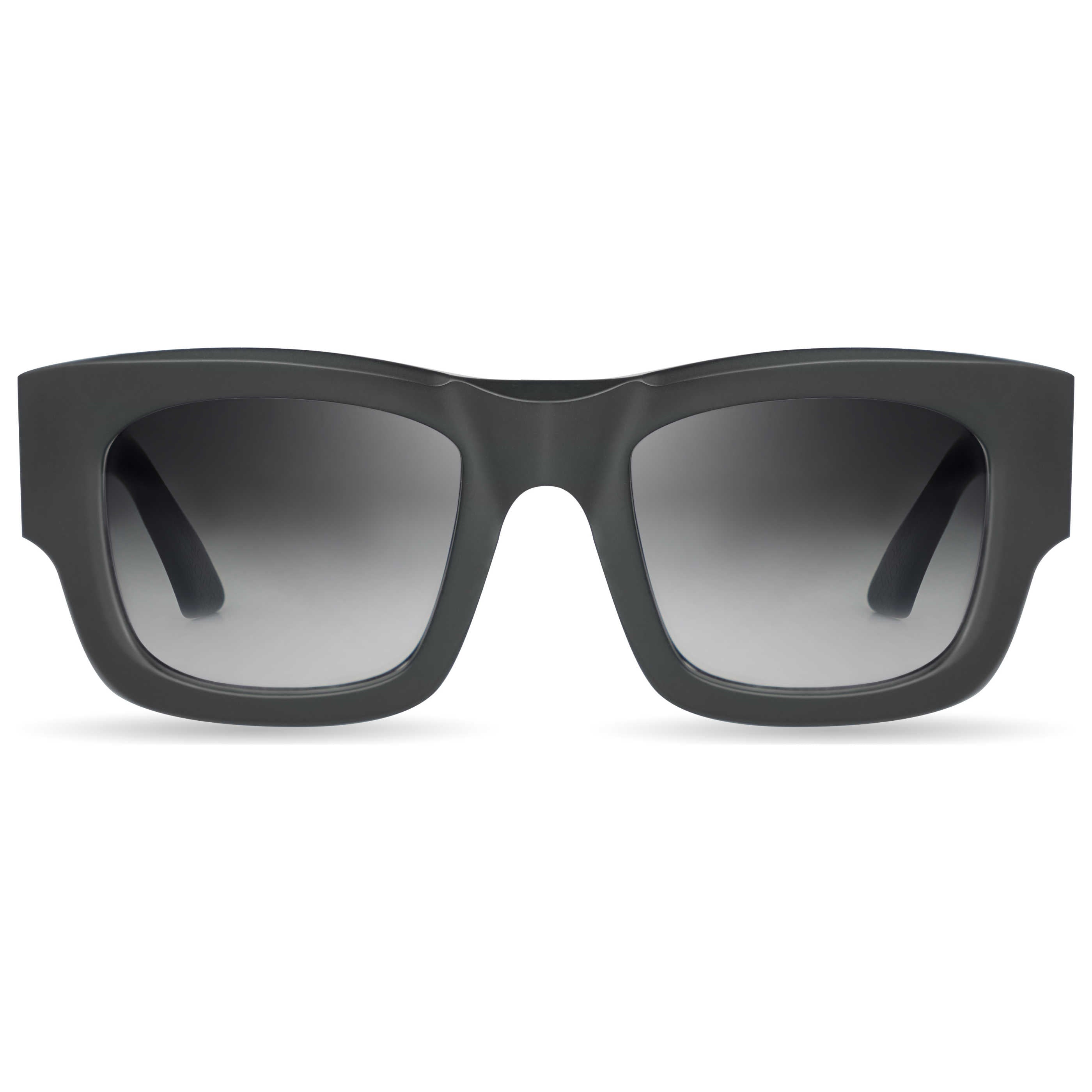 Bugatti 48MMBKAF Matte Black Asian-Fit Sunglasses — Black by Bugatti