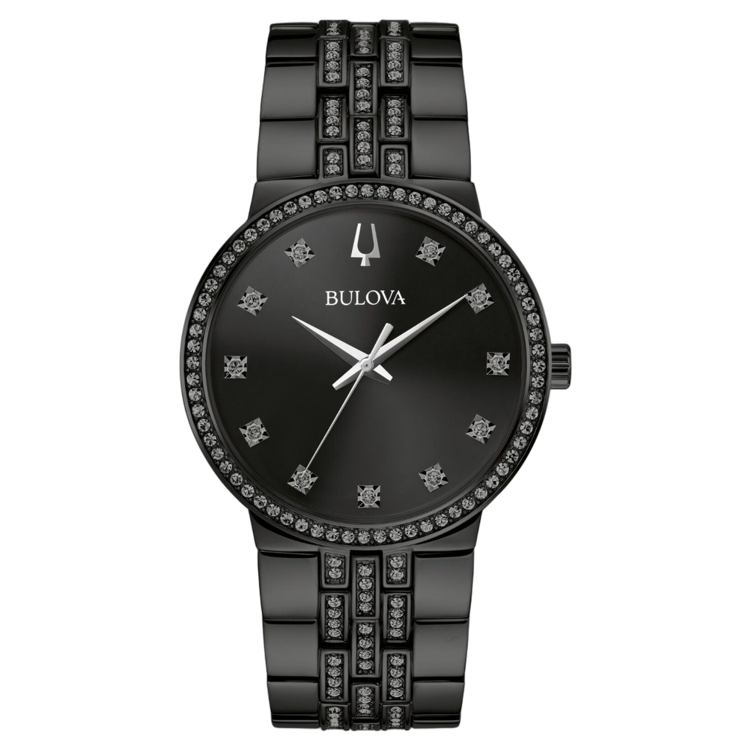Bulova Crystal-Set Watch — Black by Bulova