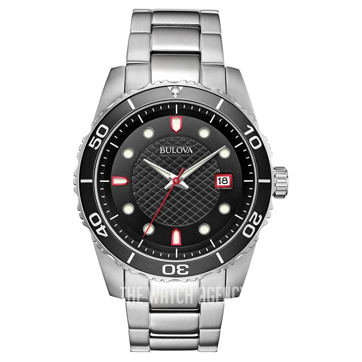 Bulova Stainless Steel Quartz Watch — Black by Bulova