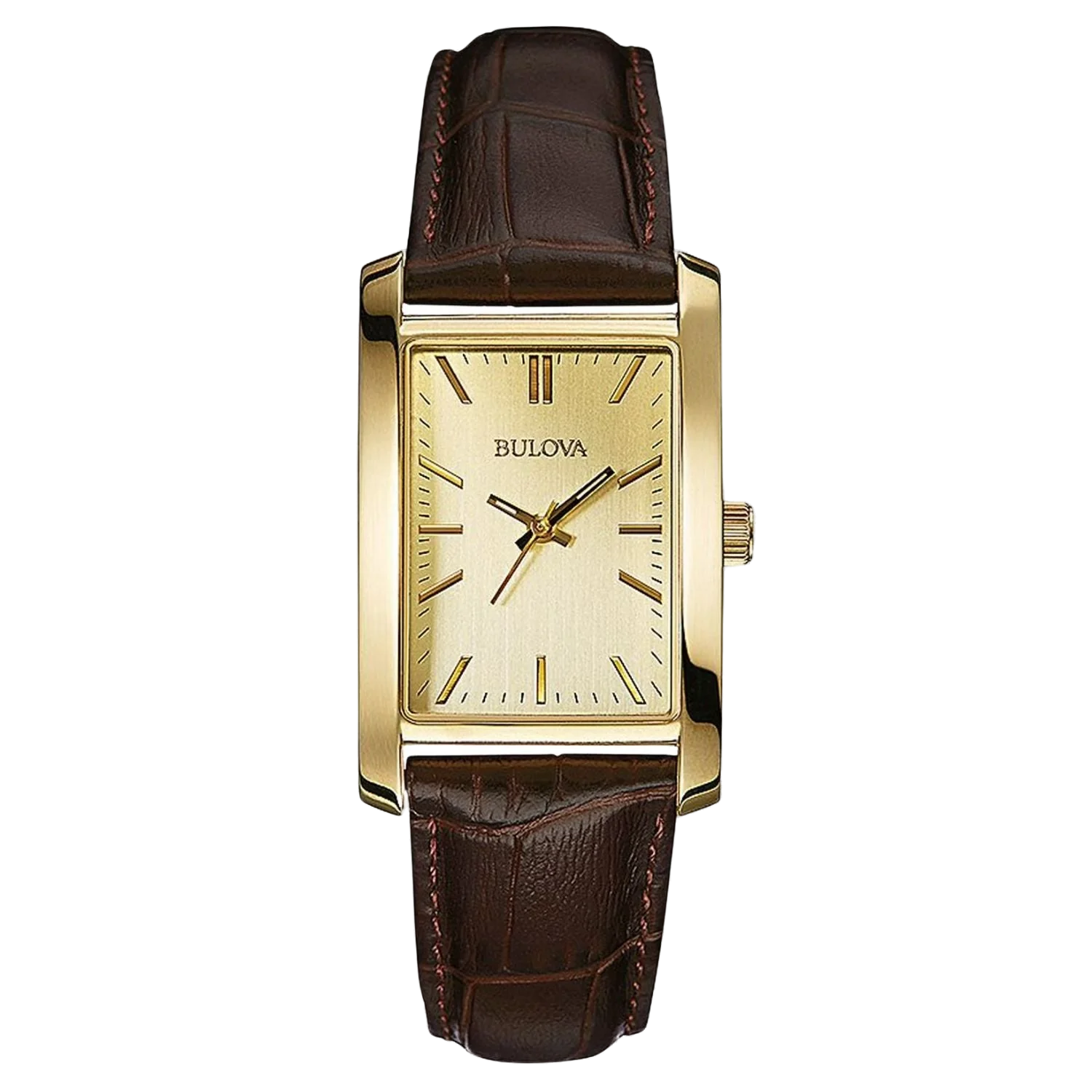 Bulova Gold Rectangular Watch — Gold by Bulova