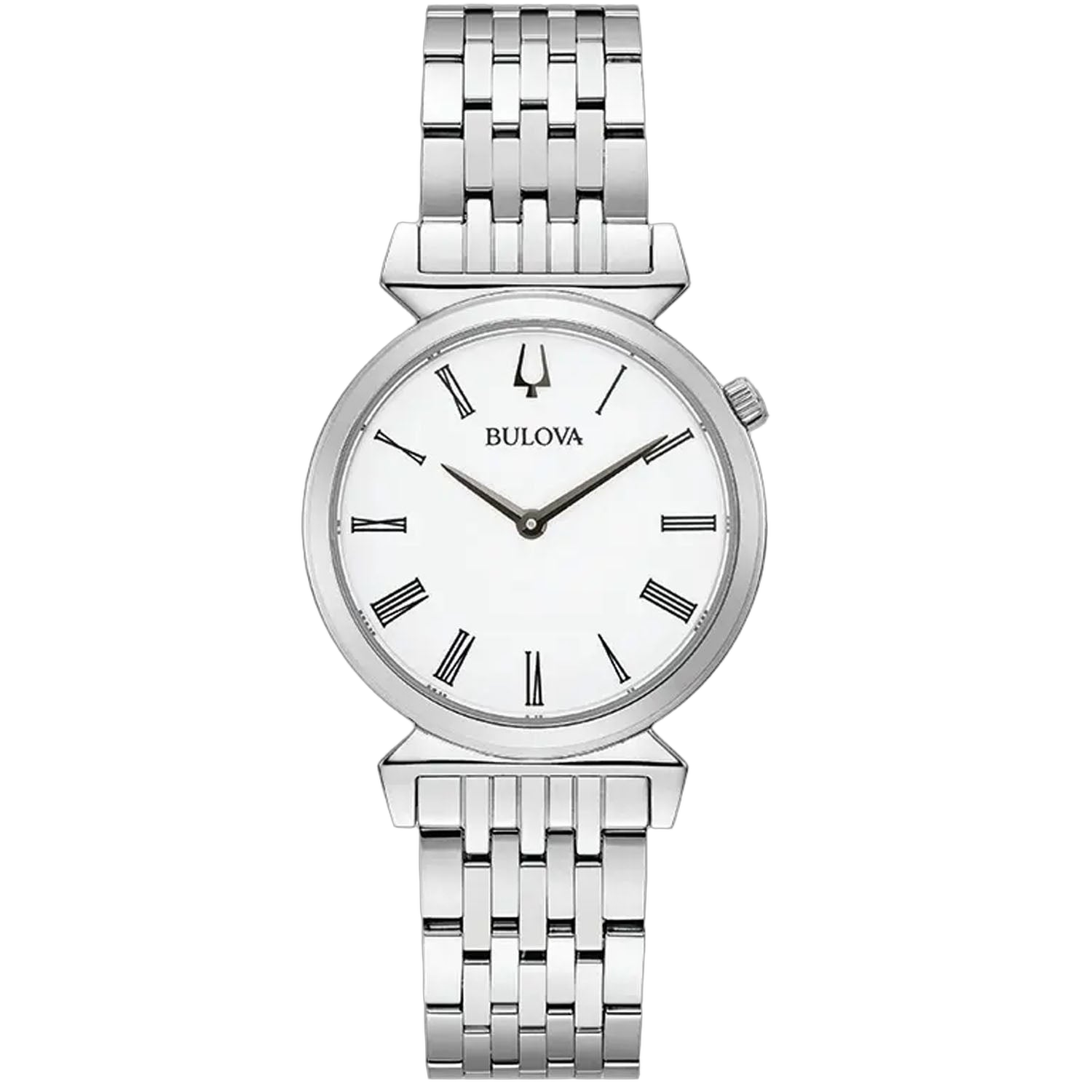 Bulova Classic White Dial Watch — Silver by Bulova