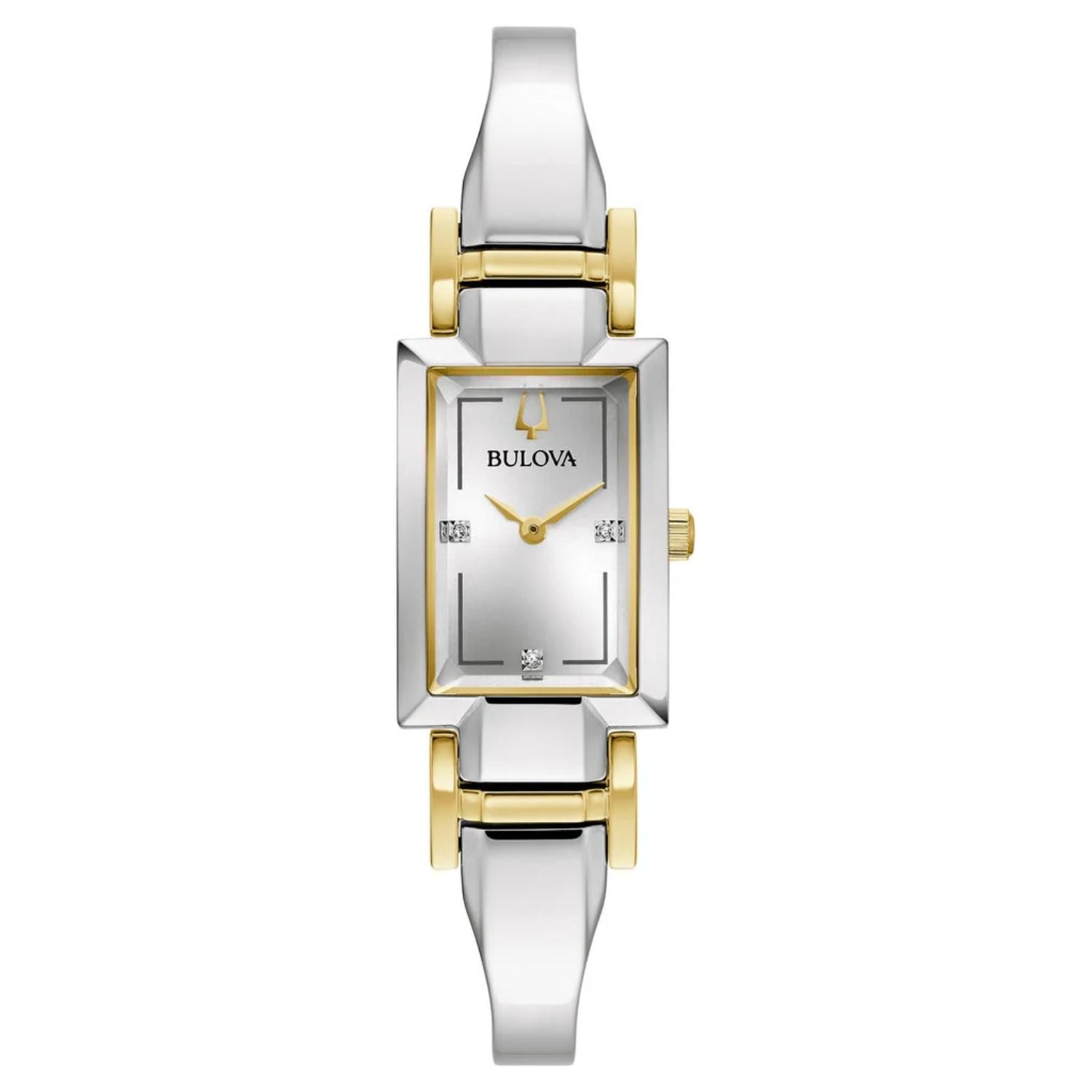 Bulova Stainless Steel Two-Tone Watch — Silver by Bulova