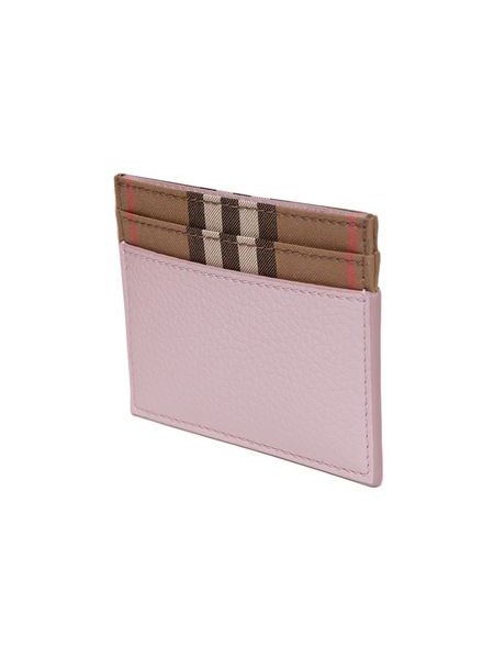 Burberry Calf Grain Leather Card Case — Pink, view 2