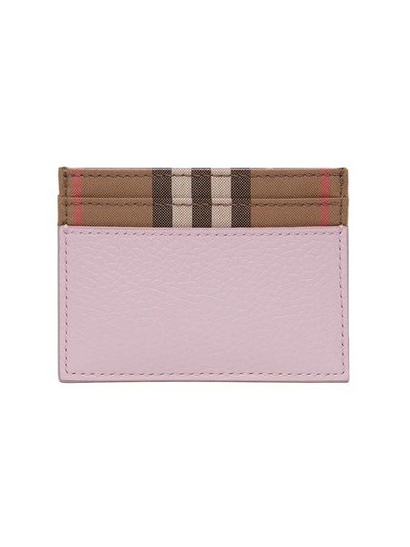 Burberry Calf Grain Leather Card Case — Pink, view 3