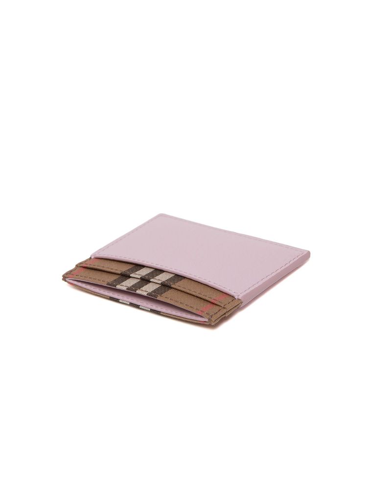 Burberry Calf Grain Leather Card Case — Pink, view 4