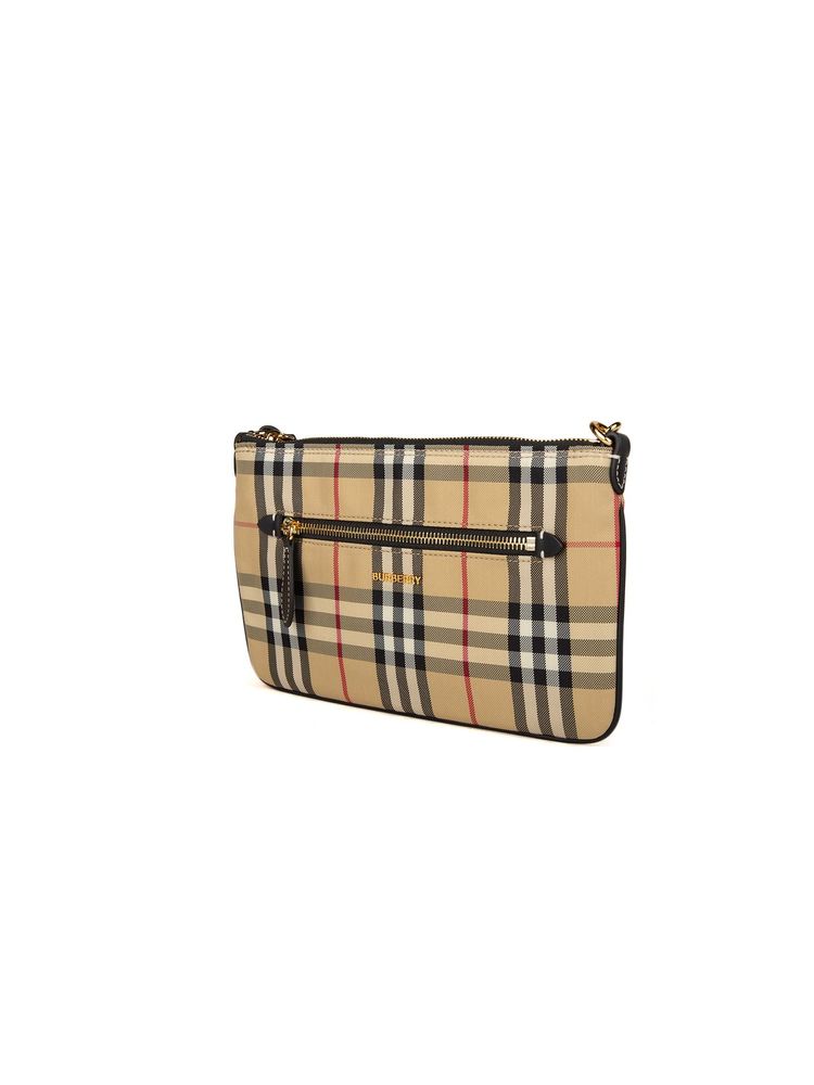 Burberry Nylon Clutch — Beige, view 2