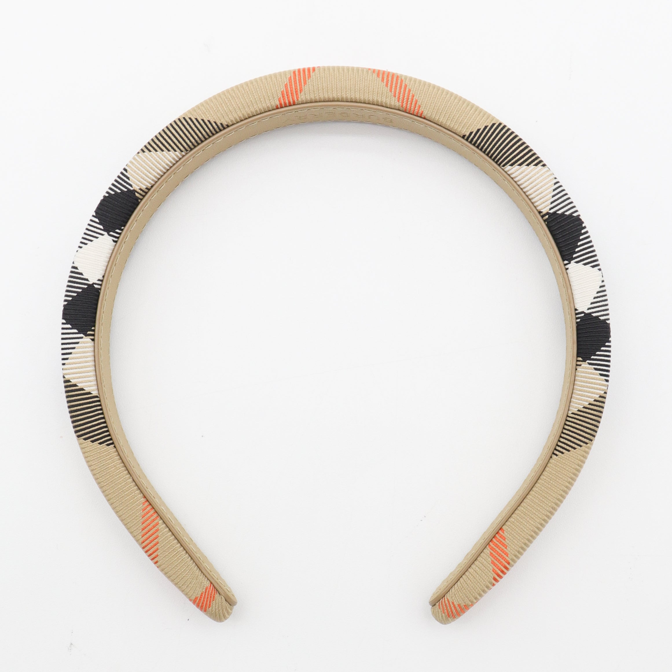 Burberry Check Jacquard Headband — Beige by Burberry