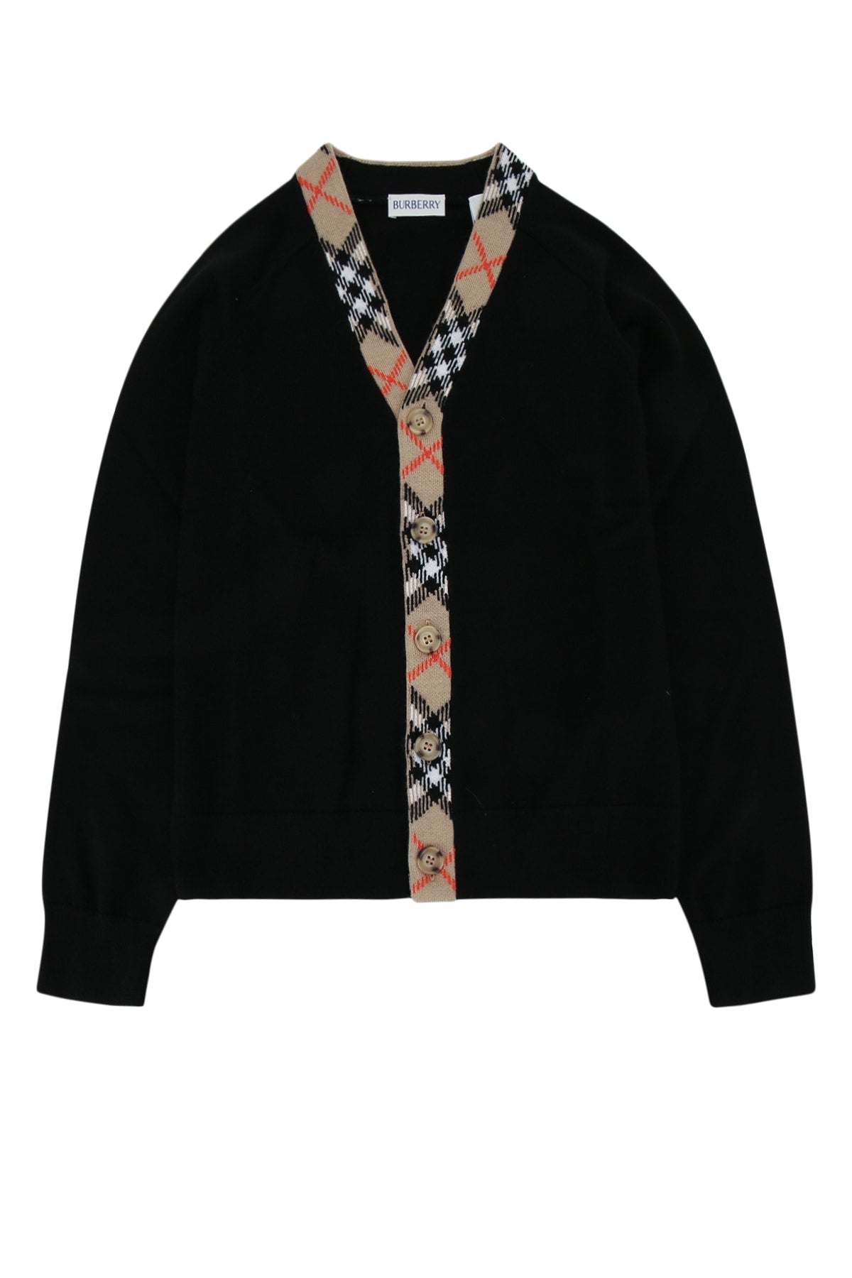 Burberry Jr Lavenham Cardigan — Black by Burberry Jr