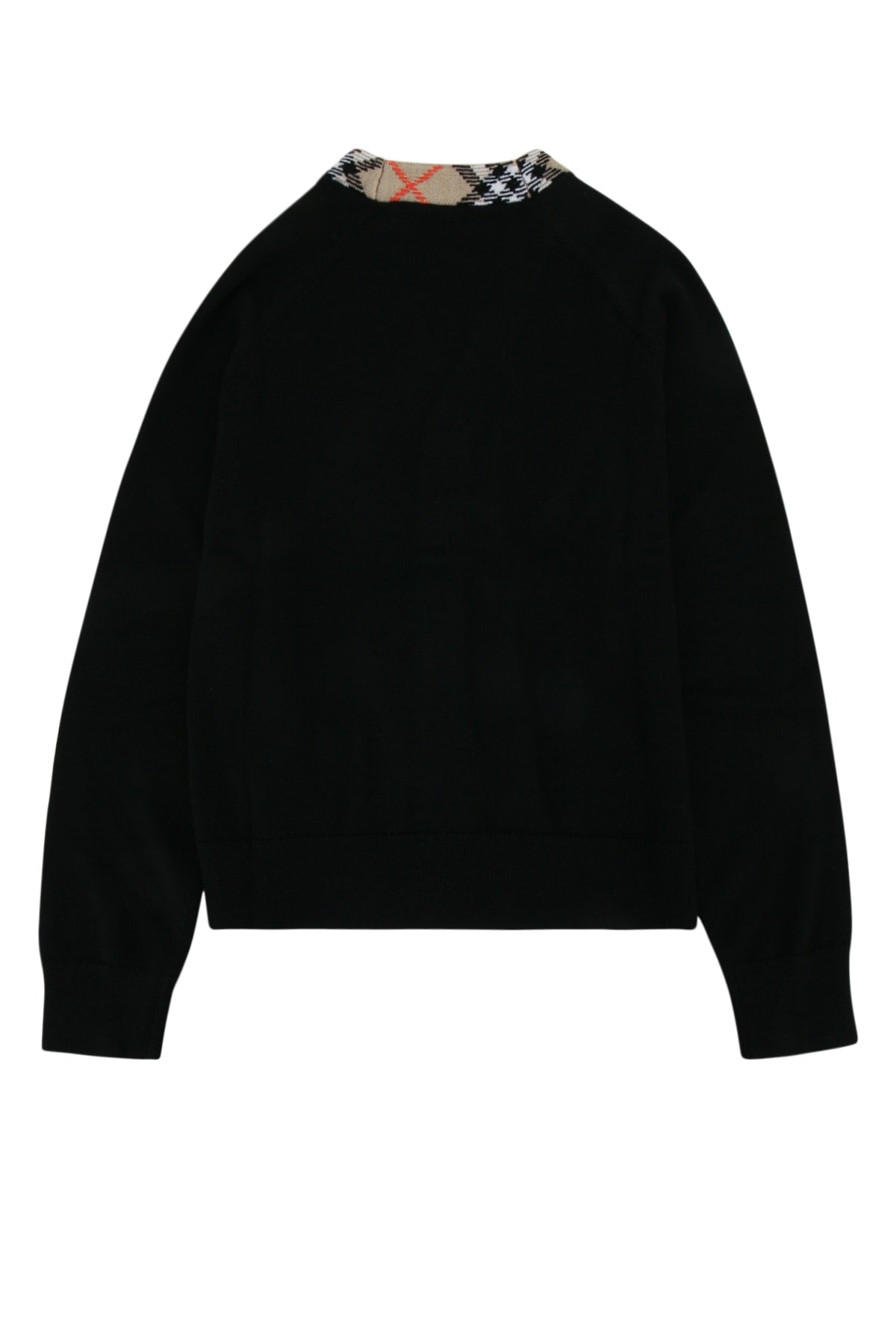 Burberry Jr Lavenham Cardigan — Black, view 2