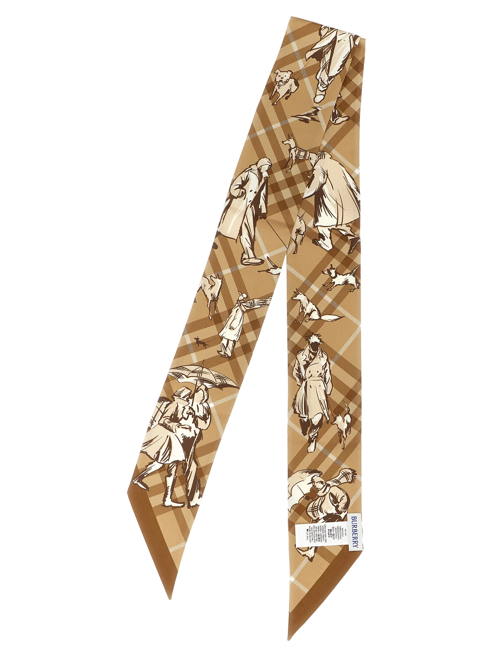 Burberry Check Mates Scarf — Beige by Burberry