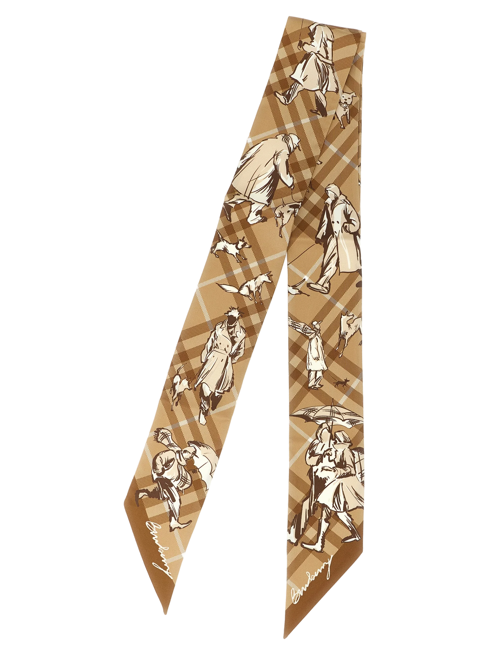 Burberry Check Mates Scarf — Beige, view 2