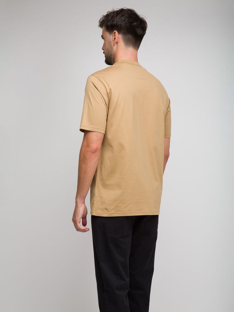 Burberry Logo-Print Cotton T-Shirt — Beige, view 5