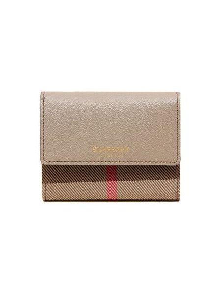 Burberry Lancaster Check Wallet — Beige by Burberry