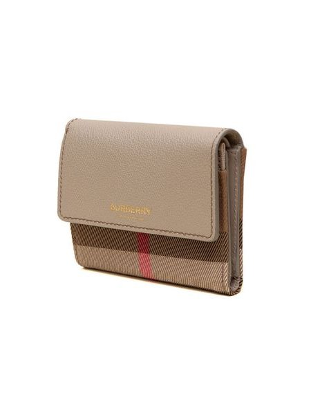 Burberry Lancaster Check Wallet — Beige, view 2