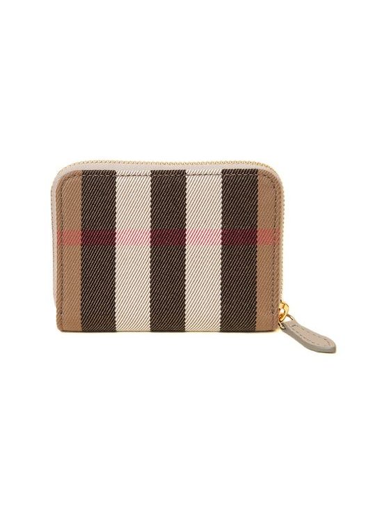 Burberry House Check Cotton Wallet — Beige, view 3