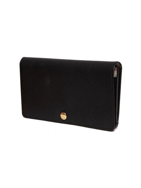 Burberry Calf Grain Leather Wallet — Black, view 2