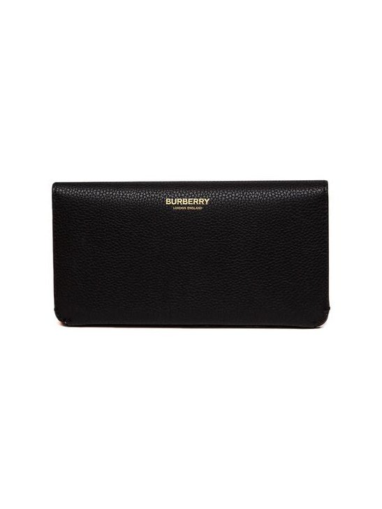 Burberry Calf Grain Leather Wallet — Black, view 3