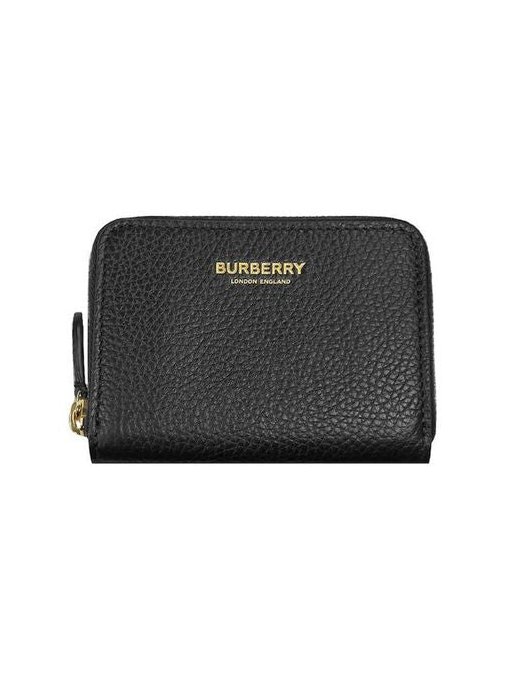 Burberry Calf Grain Leather Wallet — Black by Burberry