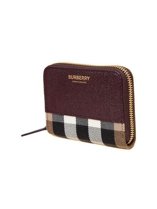 Burberry Check Cotton Wallet — Brown, view 2