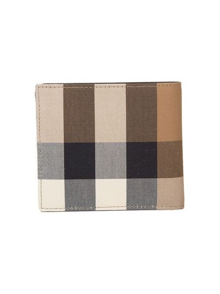 Burberry Check Bifold Wallet — Taupe, view 3