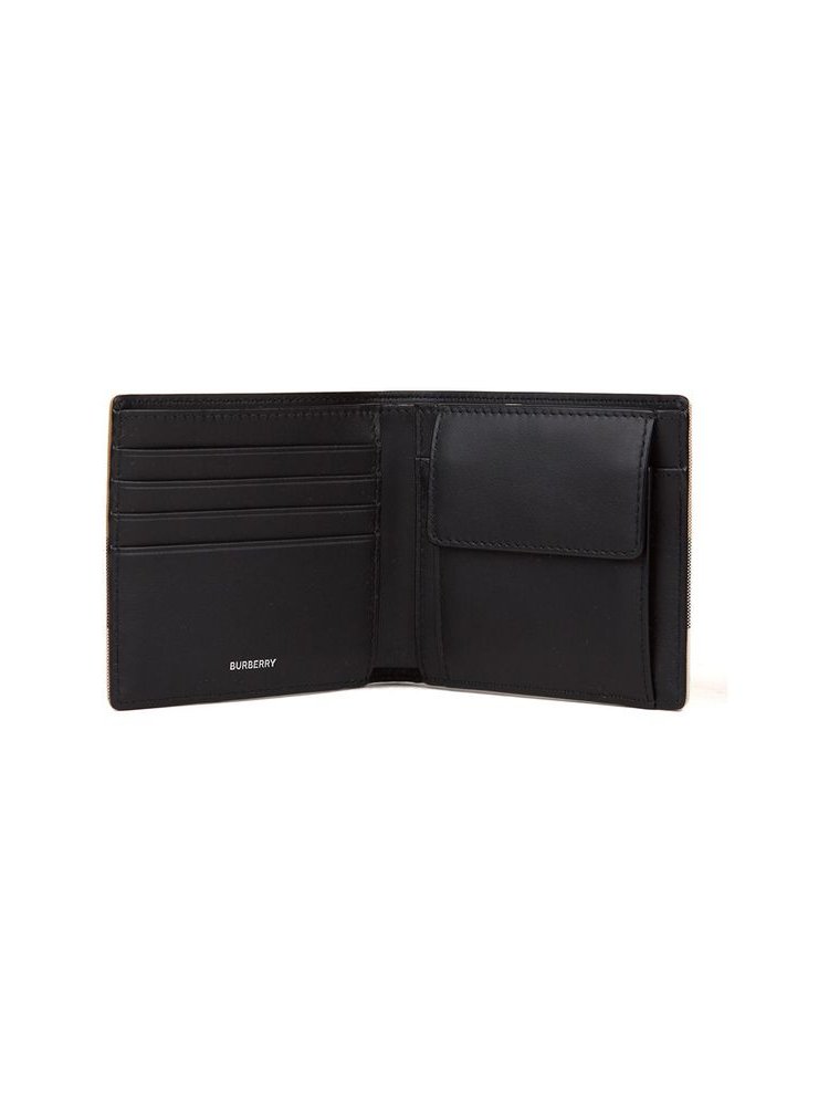 Burberry Check Bifold Wallet — Taupe, view 4