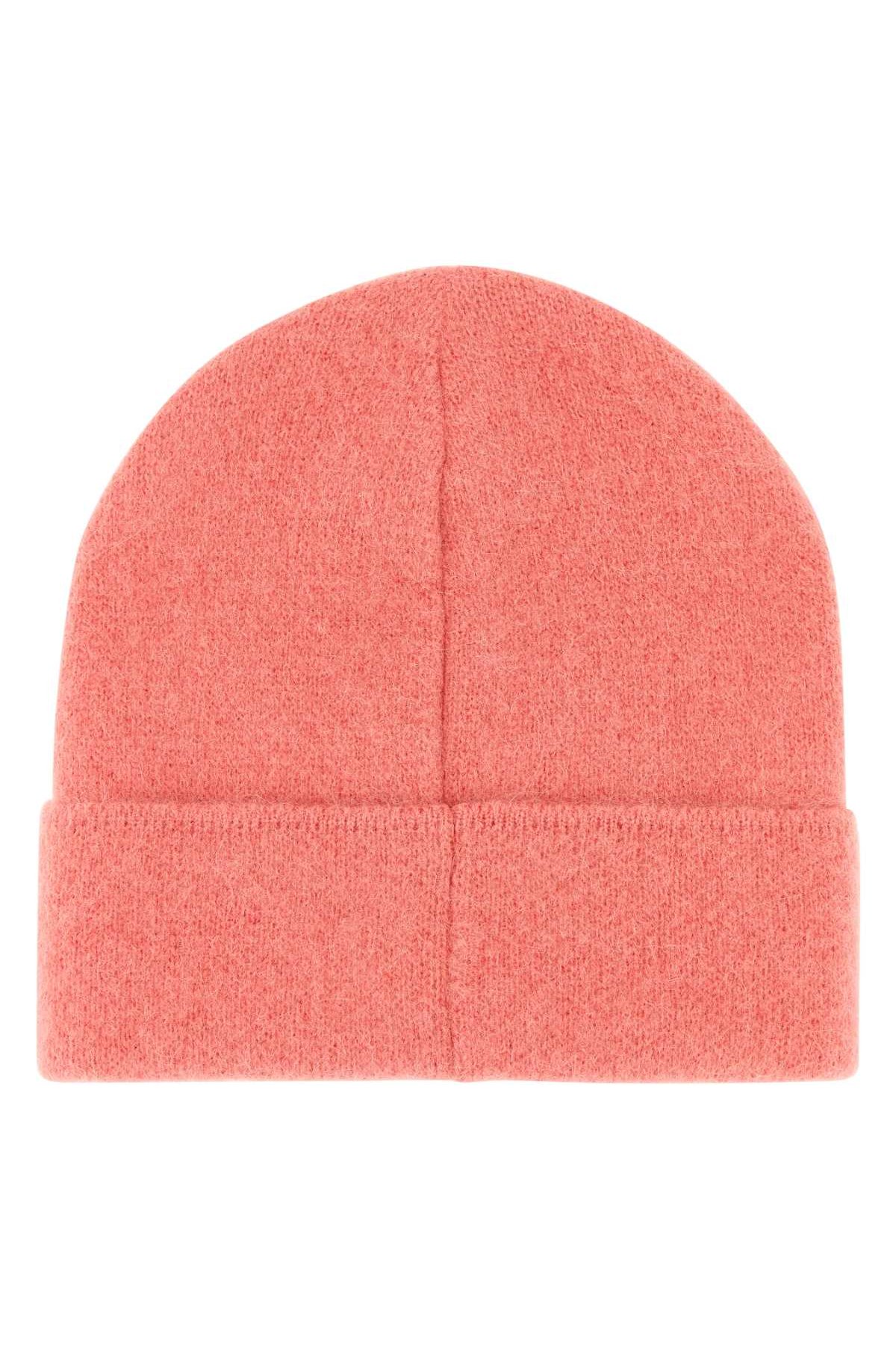 By Far Hat Alpaca Knit Beanie — Pink, view 2