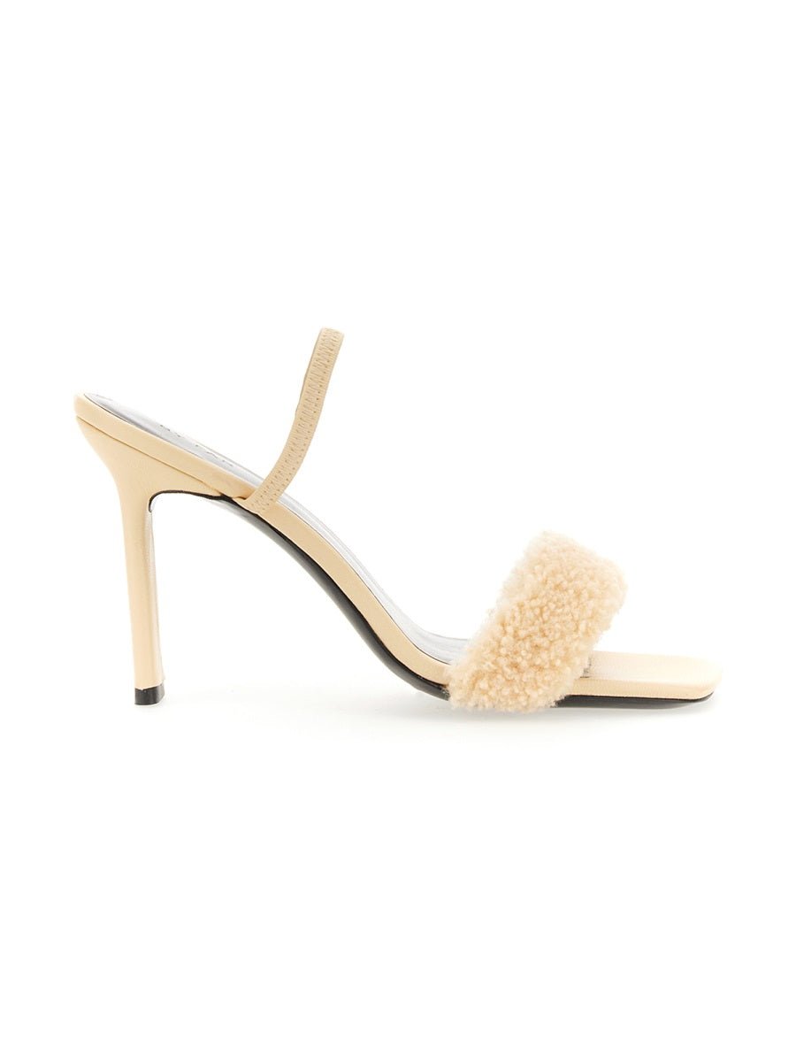By Far Heel Sandal — Ivory by By Far