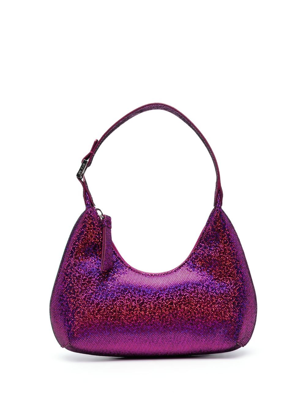 By Far Pre Glitter-Detail Shoulder Bag — Purple by By Far Pre