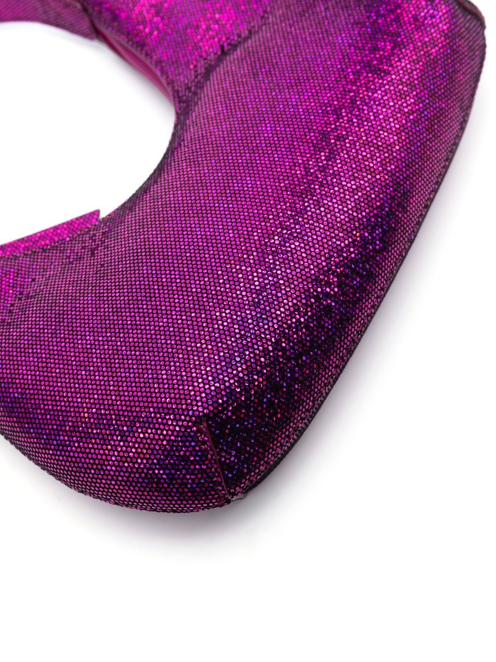 By Far Pre Glitter-Detail Shoulder Bag — Purple, view 2