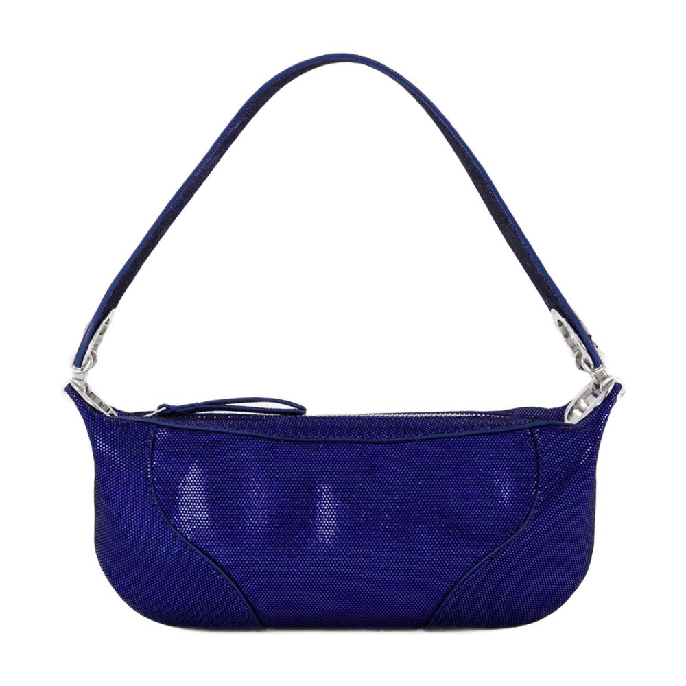 By Far Mini Amira Shoulder Bag — Blue, view 2