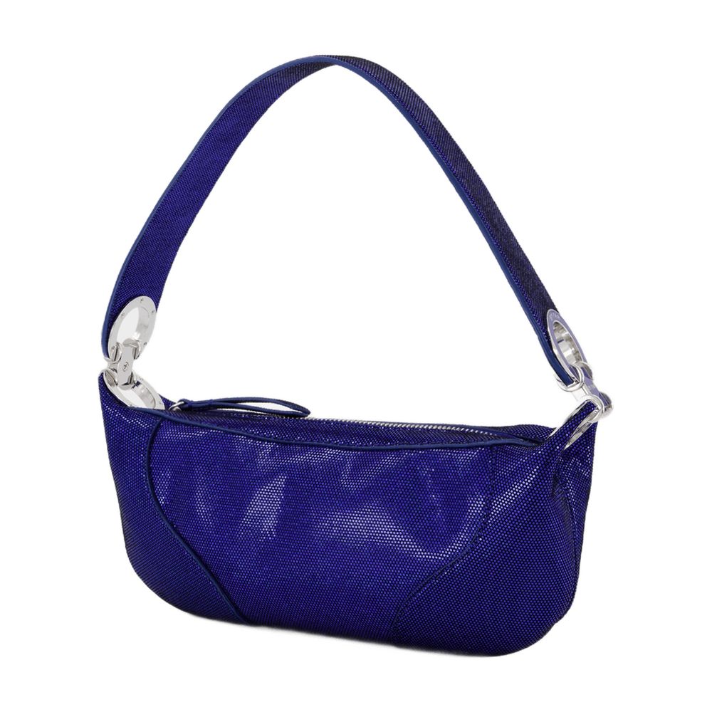 By Far Mini Amira Shoulder Bag — Blue, view 3