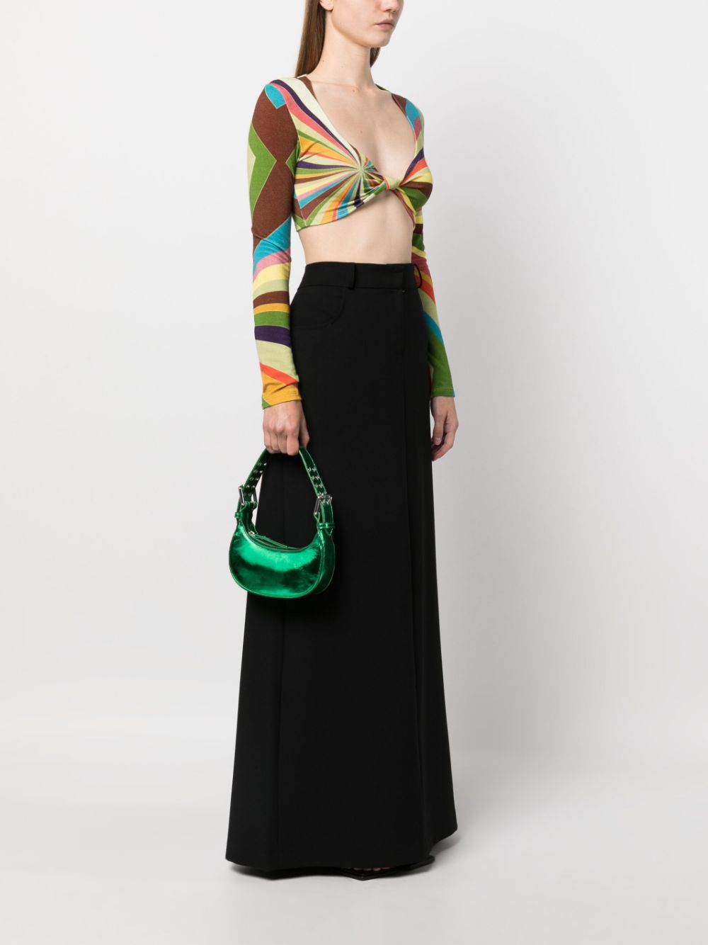 By Far Mini Soho Shoulder Bag — Green, view 2