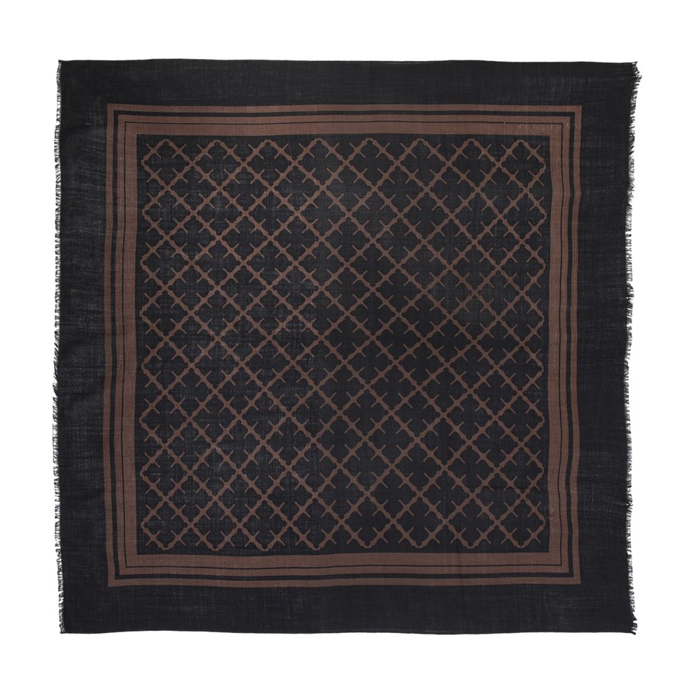 By Malene Birger Jacquard Wool Scarf — Brown, view 2