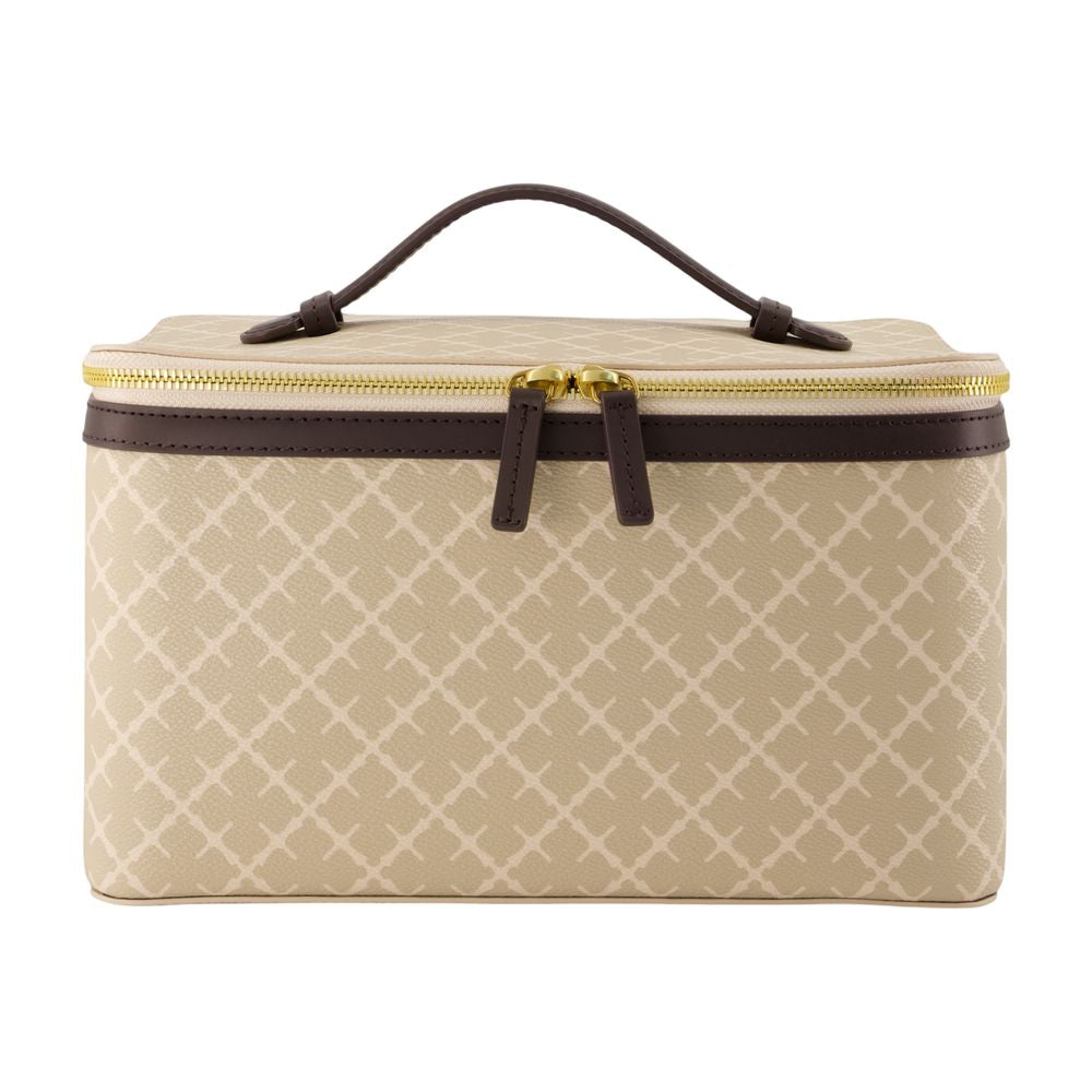 By Malene Birger Quilted Diamond Pattern Vanity Case — Beige by By Malene Birger